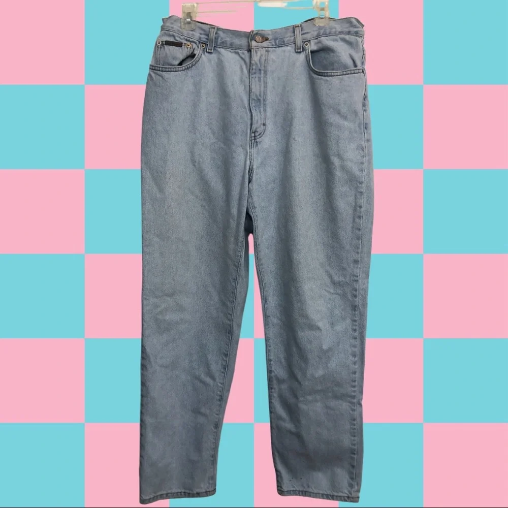 Vintage Calvin Klein light wash denim mom jeans - Picture 1 of 5